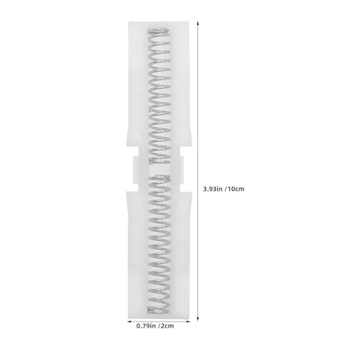 Kit de herrajes para clóset KICHOUSE 2 piezas con riel deslizante de primavera para puerta plegable, guías de ABS para puertas de armario miniatura 2