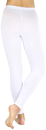 Image of ToBeInStyle Women's Skinny Fit Cotton Full Length Leggings Tights - Regular and Plus Sizes