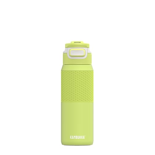 Kambukka Elton 750ml / 25oz Insulated Drinking Water Bottle, Stainless Steel Thermos, Waterproof with Dishwasher Safe Lid and Snapclean Technology, Easy to Hold, Comfortable Grip - Mojito Summer
