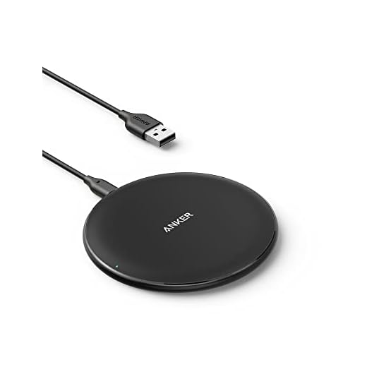 Anker Wireless Charger, PowerWave Pad Qi-Certified 10W Max for iPhone SE (2020), 11, 11 Pro, 11 Pro Max, Xs Max, XR, XS, X, 8, 8 Plus, AirPods, Galaxy S20 S10 S9 S8, Note 10 9 8 (No AC Adapter)