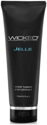 Wicked Jelle - Lubricante anal a base de agua 8 onzas lubricante de gel personal