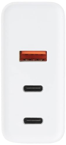 Image of TECHNOVIEW 65W Triple Port GaN Charger | PD 3.0, QC3.0, QC4.0 /PPS Fast Charging Ports | Compact Adapter | Compatible with All Flagship Apple /Android Phones and laptops (White)