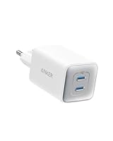 Anker Caricatore USB C 47 W, caricatore 523 (Nano 3), compatto con 2 porte GaN caricatore rapido per iPhone 17 Pro Max Air/Serie 16-12, iPad, Samsung Galaxy S25, Google Pixel, iPad (cavo non incluso)