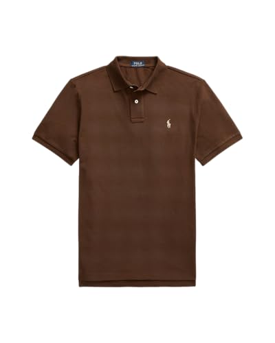 Image of POLO RALPH LAUREN Men's New Classic Fit Polo Shirt (US, Alpha, X-Large, Regular, Regular, Nutmeg Brown)