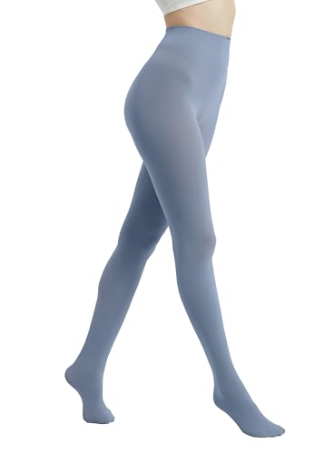 Image of 80D Semi Opaque Tights for Women Stretchable High Waist Womens Stockings Soft Pantyhose with 20+ Colors