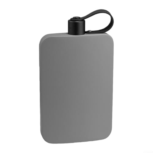 Drivstraw Fiaschetta da 500 ml in acciaio inox, per whisky, liquori, bottiglia portatile a prova di perdite, per campeggio, escursionismo, eventi all'aperto, compatta fiaschetta tascabile da uomo