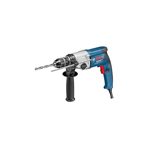 Bosch Professional GBM 13-2 RE - Taladro sin percusión (750 W, 2 velocidades, Ø max perforación acero 13 mm, portabrocas...