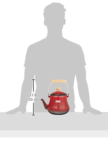 Amazon.co.jp: 和平フレイズ やかん ケトル 赤 ホーロー製 IH