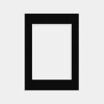 Procut Global A3 Black Picture Mounts to Fit A4 Size Photo Mount with Aperture for A4 Black Mount Board Card Picture Frame Mats For Display Artwork or Paintings
