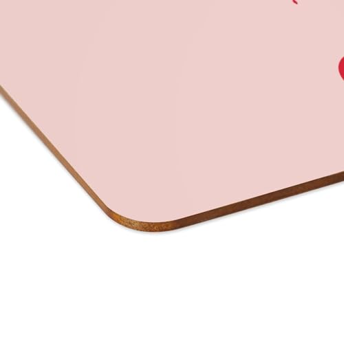 Sets de table rose thème Philippines en liège grand format 39x28 cm x4