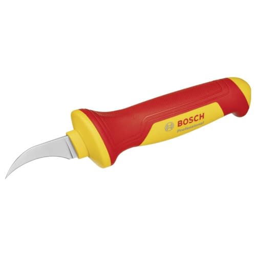 Bosch Professional cuchillo pelacables VDE (con hoja de gancho en forma de hoz, cuchilla de acero S2)