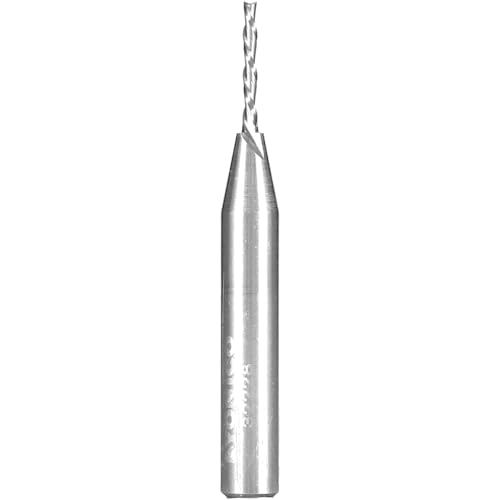 Image of YONICO Downcut Router Bits Spiral 2 Flute Solid Carbide CNC End Mill 1 /16-Inch Diameter 1 /4-Inch Shank 32228