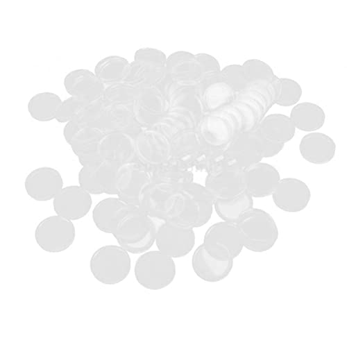 100 cápsulas plásticas transparentes para monedas 26mm miniatura 2