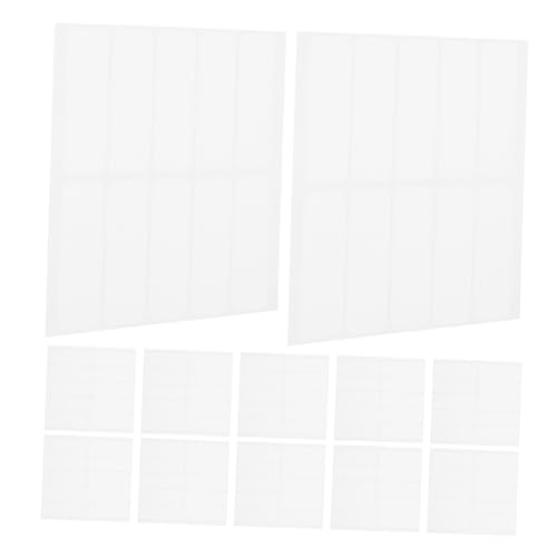 WEKAMOS 12 Hojas Etiquetas Adhesivas para Ropa Blancas Impermeables Lavables y Escribibles Etiquetas Auto-adhesivas Sin Plancha para Guardería y Organización Multifuncional