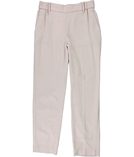 Alfani Womens Solid Casual Trouser Pants, Pink, Small