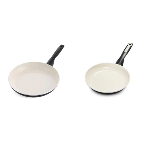 Image of GreenPan Rio Healthy Ceramic Nonstick 10" & 7" Frying Pan Skillets, PFAS-Free, Dishwasher Safe