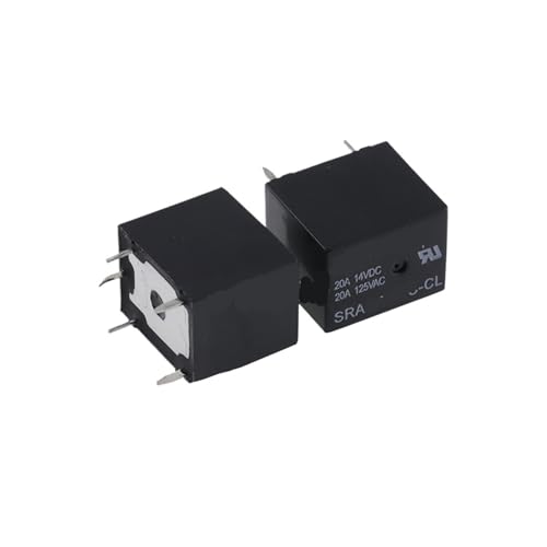 Relé SRA-05V-AL 5V 20A componente de 5 pines para automatización del hogar en pack de 2 unidades