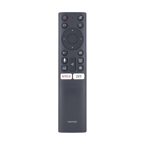 Image of marman Compatible TV Remote Control Original Bluetooth Voice-Enabled with Netflix & YouTube Hotkeys Suitable for Smart Andriod Ultra HD 4k LED QLED Television.
