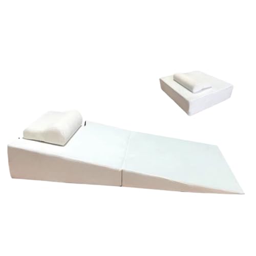 yarunchuangding三角クッション 足まくら 傾斜枕 なだらか枕 腰枕 高反発 高密度50 Dスポンジ 体位変換 洗える 空気層生地 ウェッジ枕 足上げ 読書用 お年寄り老人用 体位変換 介護 イビキ改善 快眠サポート (全横+高低枕(150*8