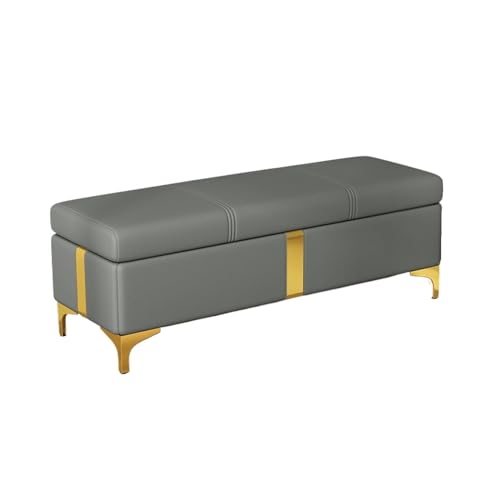 Banco de almacenamiento para dormitorio en cuero de diseño exclusivo y gran versatilidad 2