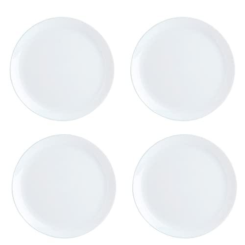 Luminarc Diwali Set 4 Platos Llanos Opal 27cm Blanco