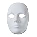 Creativity Street Plain Plastic Feminine Mask,white - 4201