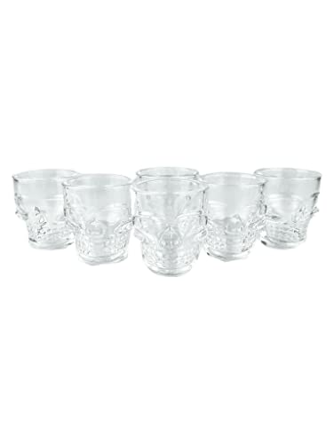 Conjunto Shot Caveira Transparente VD 6 PCS 45 ML Wincy