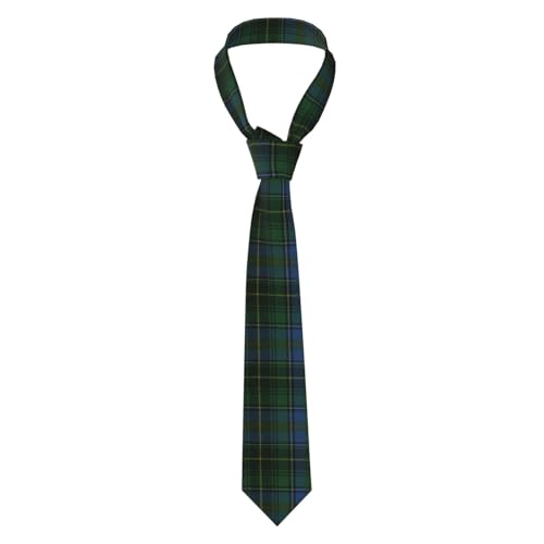Black Watch Ancient Original Scottish Tartan3 Blue Clan Ramsay Hunting Tartan Plaid Corbata de hombre Jacquard Plaids Stripe Silk Corbata formal de negocios