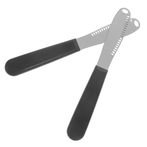 GRIRIW 2pcs Ergonomic Cheese Spreader and Butter Scraper with Holes Convenient Jam Spreader for Parties and Dinner Tables Friends and Loved Ones