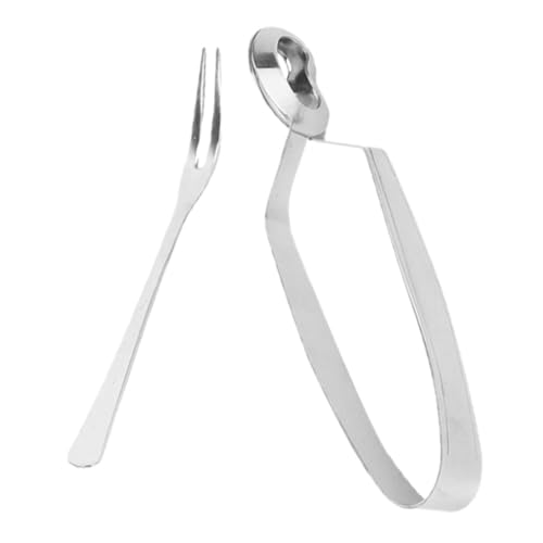 ABOOFAN Abrazadera De Caracol De Acero Inoxidable Pinza Para Caracoles Tenedor Para Comer Caracoles Herramienta Para De Cocina Para Servir Mariscos Casa