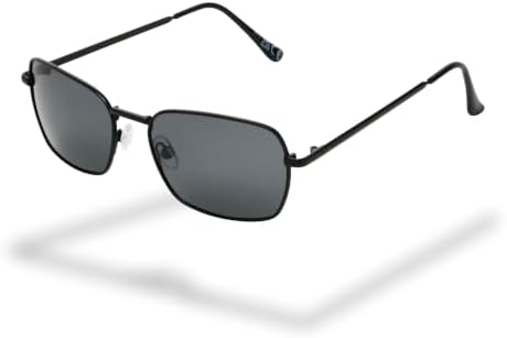 Foster Grant Sunsentials by Wayfarer Sunglasses Men Black - Way Glasses Polycarbonate Frame Blue Mirror Lenses UV400 Protection Scratch and Shock Resistant Lightweight image 2
