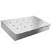 Smoker Box Maximum Wood Chip Capacity - 25% Thicker Stainless Steel Won't WARP - Charcoal & Gas Grill BBQ Meat Smoking Hinged Lid - Best Grilling Accessories & Barbecue Utensils for Dad