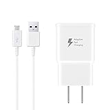 Wall Charger Kit Adaptive Fast Charge with USB 2.0 Charger Micro USB Cable Compatible with Samsung Tablet/Phone Galaxy S7 / S7 Edge / S6 / S6 Plus / A6 / J7 / J3 / Note 5 4