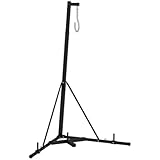 TIANTIANDIGITAL Foldable Sandbag Stand, Heavy-Duty Sandbag Stand with Adjustable Height, Free-Standing with Weighted Base, Suitable for Home Gym Use, Stand Only