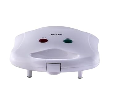 K P OVERSEAS House Sandwich Maker 4 Slice Bread Non stick Sandwich griller (White)