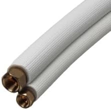 3/8" LL x 5/8" SL Mini Split Refrigerant Line Set w/ Flare Nuts, 1/2" Insulation (50 Ft.)