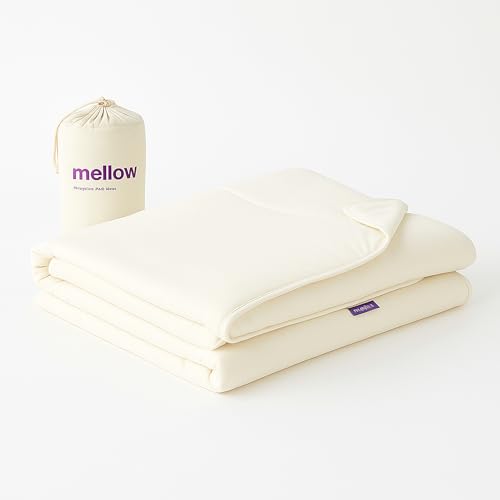 Mellow Cloud Cold Cooling Comforter for Hot Sleepers — Dual-Sided Arctic Silk & CloudKnit, Lightweight Summer Quilt, Built-in Duvet, Machine Washable, Full/Queen, White