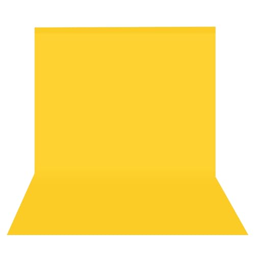 Image of HomeArt 4x8 Feet Yellow Backdrop for Decoration, Photography, Chroma Key Virtual Background Sheet for Photography Zoom Meeting, Cloth Curtain for Video Studio Streaming Gaming Photoshoot