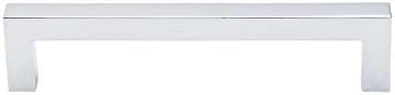 Top Knobs M1160 Nouveau III Collection 5-1/16" Square Bar Pull, Polished Chrome