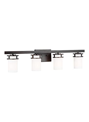 Image of Sea Gull Lighting 4421604-710 Robie 4 Light 34 inch Bronze Wall Bath Wall Light