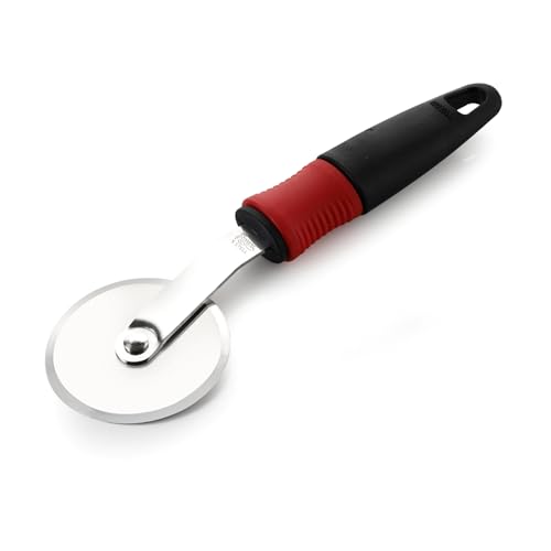 Image of Royal Stainless Steel Pizza Cutter for Kitchen, Premium Cutter for Smooth Cutting of Sandwich, Paratha, Chapati, Wheel Type Cutter Blade, Food Grade Pizza Cutter with Sharp Blade