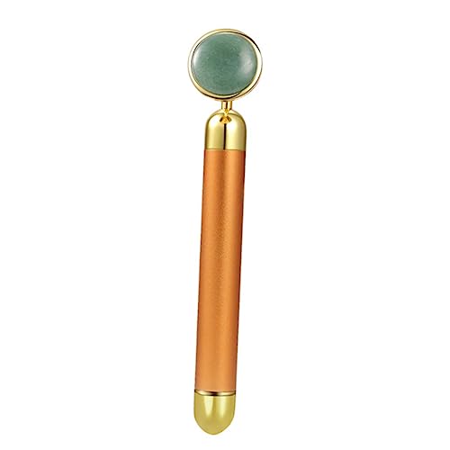 Healeved 1 Unidad De Masajeadores Barra De Masaje De Belleza Facial Barra De Masaje Barra De Belleza Herramienta De Masaje Barra De Masaje De Salud Cara Aventurina Jade Dorado