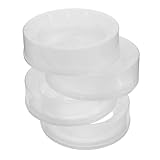 ZUNOXAZ 4 Stück Nachfüllringe für Windeleimer aus Reißfestem Kunststoff Weiß Geruchsversiegelnd...