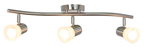 Xinbei Lighting Track Lighting, 3 Light Track Light, Modern Track Light Bar Brushed Nickel For Kitchen And Dining Room Xb-Tr1213-3 #TOP5