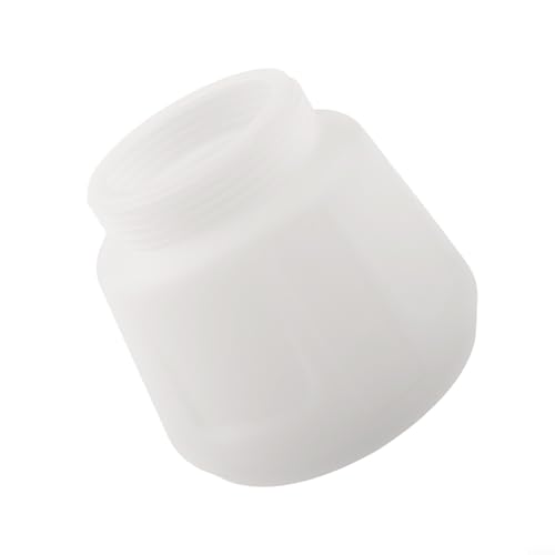 電動ペイントスプレー用 1000ml 塗料カップ 密閉容器 ネジ式 漏れ防止 長期保存可能 油絵具 アクリル絵具 水性塗料対応 収納ボックス ガレージ キッチン 整理整頓 ホワイト [2]