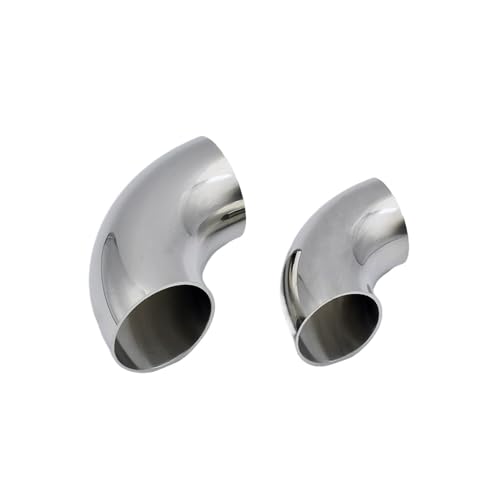 Codo de acero inoxidable SUS304 de 76mm y 90 grados para soldar tuberías 3