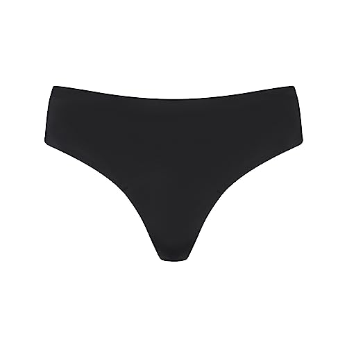 Bye Bra Bragas de período de bajo flujo, absorción estándar, protección adicional de 3 capas, ropa interior a prueba de fugas, ropa interior para mujer, S-XXL, Negro, XL