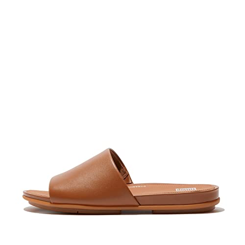 Image of FitFlop Women's Gracie Leather Pool Slide