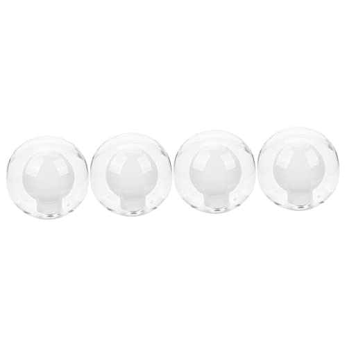 Image of Zerodeko 4pcs Glass Lamp Cover Lampshade Round Replacement for Pendant Ceiling Lamp