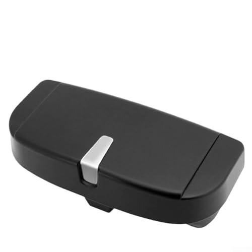 Soporte para gafas con clip para gafas y organizador de billetes de tarjeta para un montaje seguro en automóviles y SUV (negro)